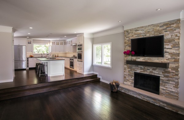 Living Room & Fireplace